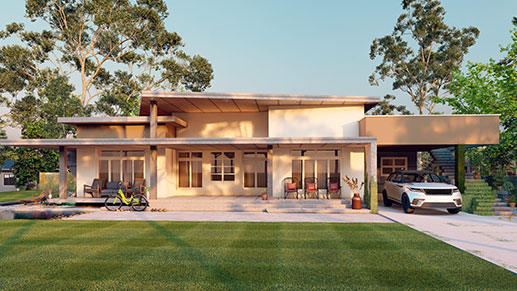 large grass yard