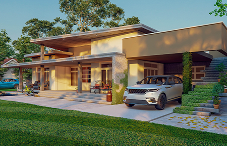 Exotic Standalone Garden Villa